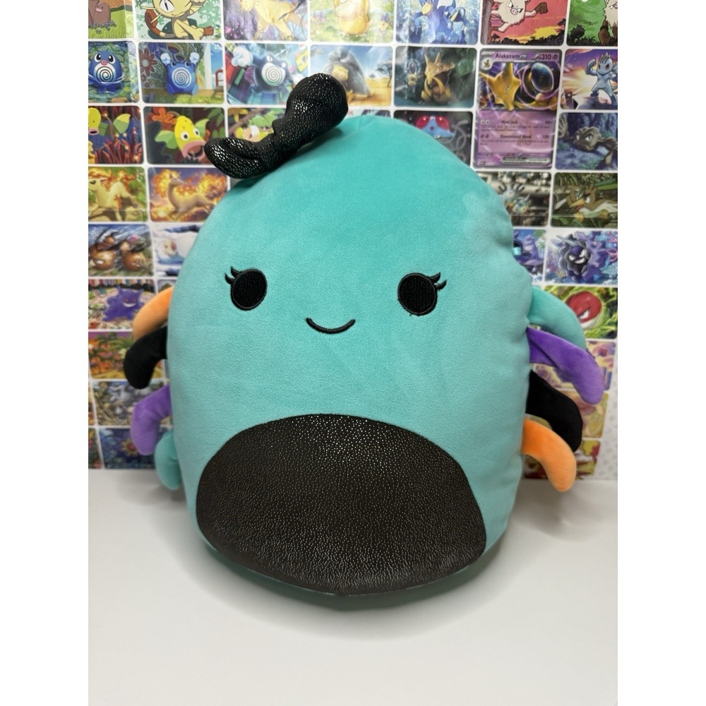 Squishmallows Cheryl the Spider Plush 12" Teal Halloween‎ Stuffed Animal